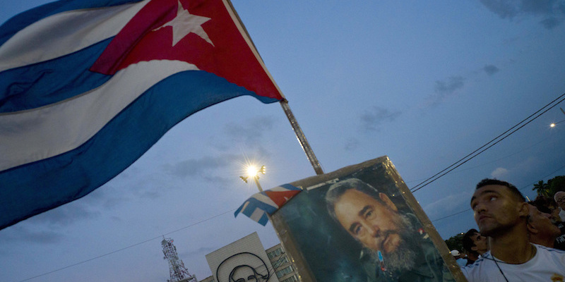 La manifestazione in onore di Fidel Castro a Plaza de la Revolución - L'Avana, Cuba, 29 novembre 2016
(AP Photo/Ramon Espinosa)