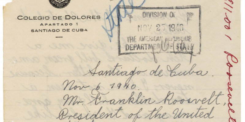 Letter from Fidel Castro to FDR, 1940, pg1
00968_2003_001
