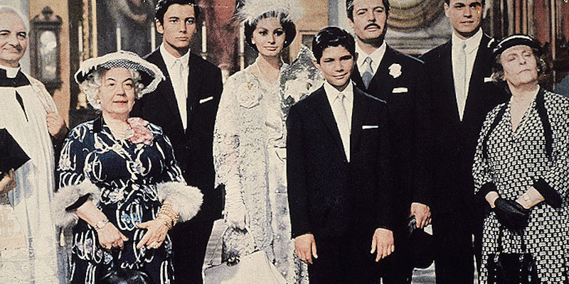 Da "Matrimonio all'italiana" (1964) di Vittorio De Sica, con Sophia Loren e Marcello Mastroianni