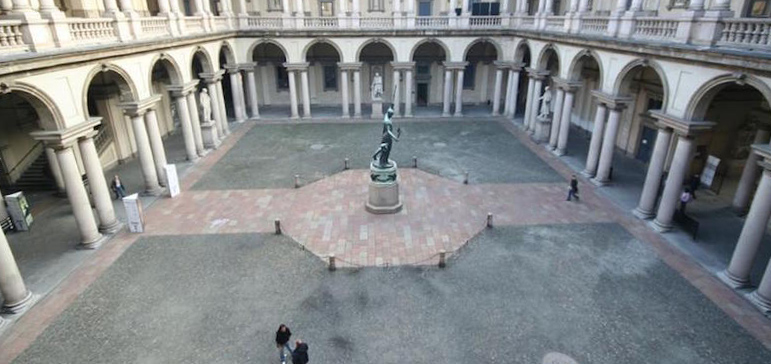 Pinacoteca di Brera. Milano,11 agosto 2014.
(ANSA)