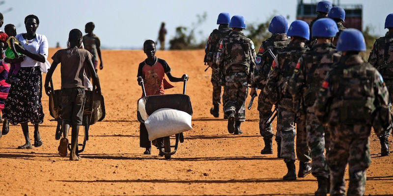 Peacekeeper cinesi in Sud Sudan (ALBERT GONZALEZ FARRAN/AFP/Getty Images)