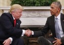 Le foto dell'incontro tra Obama e Trump