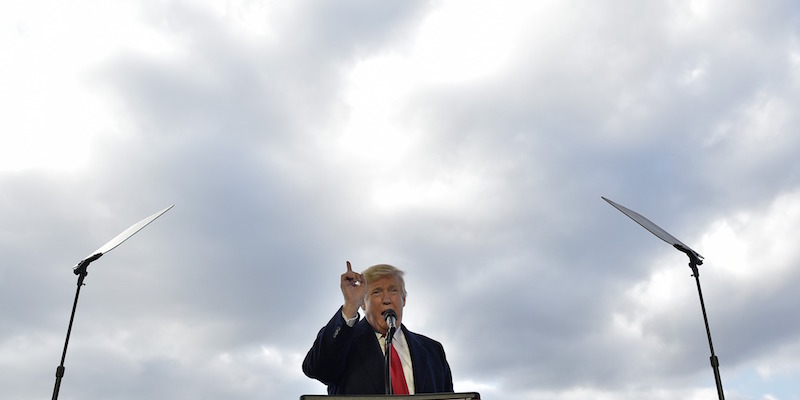Donald Trump, il 4 novembre 2016 (MANDEL NGAN/AFP/Getty Images)