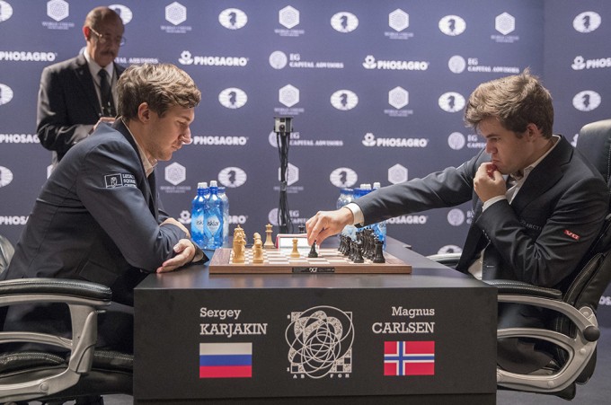 Magnus Carlsen,Sergey Karjakin