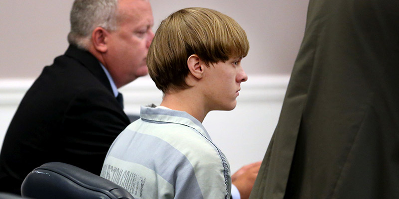 Dylann Roof in tribunale a Charleston, 16 luglio 2015 (Grace Beahm/The Post and Courier via AP, Pool)