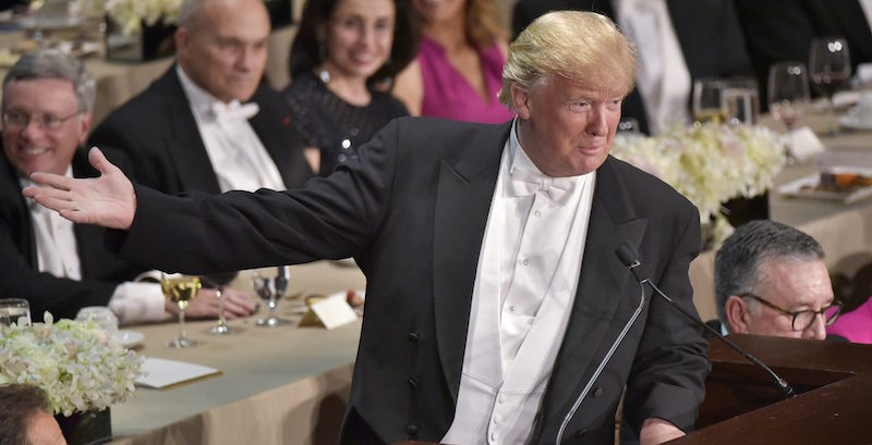Donald Trump, New York, 20 ottobre 2016 
(MANDEL NGAN/AFP/Getty Images)