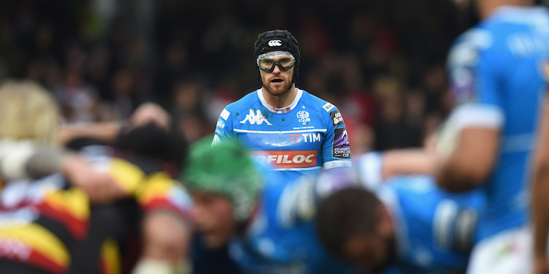 Ian McKinley con la maglia della Benetton Treviso durante la partita di coppa contro il Gloucester (Tony Marshall/Getty Images)