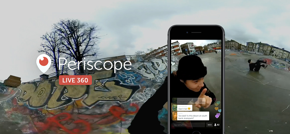 Periscope ha aggiunto le dirette a 360 gradi