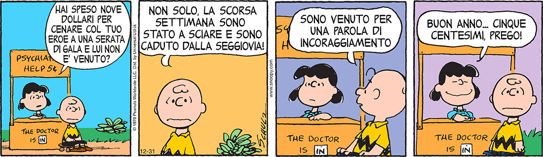 Peanuts 2016 dicembre 31