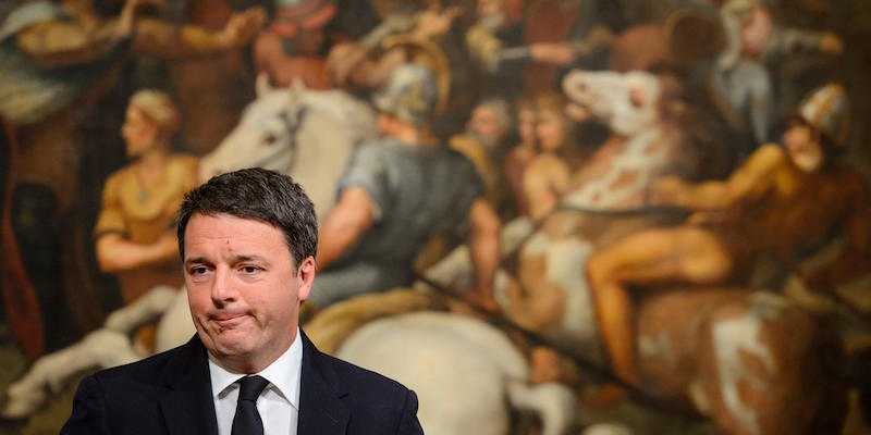 Il presidente del Consiglio, Matteo Renzi (EPA/GREGOR FISCHER)