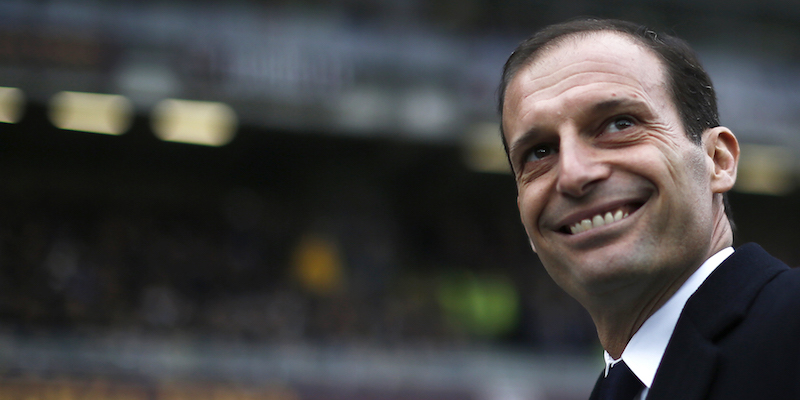 L'allenatore della Juventus Massimiliano Allegri (MARCO BERTORELLO/AFP/Getty Images)