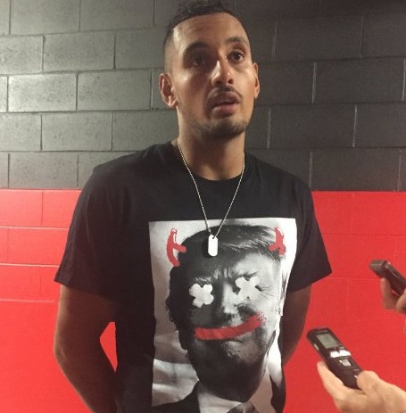 Il sottile messaggio di Nick Kyrgios contro Donald Trump