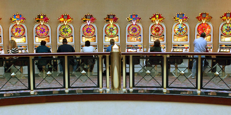 Una sala slot machine del Connecticut gestita da nativi americani (Mario Tama/Getty Images)