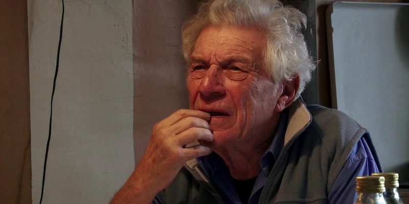 John Berger in una scena del documentario di Tilda Swinton "The Seasons in Quincy: Four Portraits of John Berger" (2016)