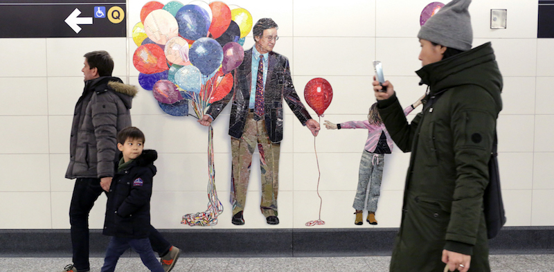 Un'opera di Vik Muniz alla stazione di 72nd Street
(Yana Paskova/Getty Images)