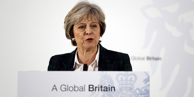 Il primo ministro del Regno Unito, Theresa May (KIRSTY WIGGLESWORTH/AFP/Getty Images)
