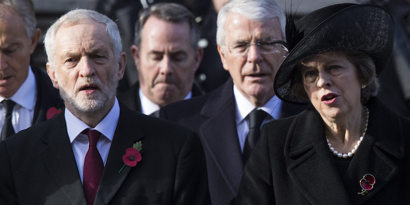 Jeremy Corbyn e Theresa May a Londra (Jack Taylor/Getty Images)
