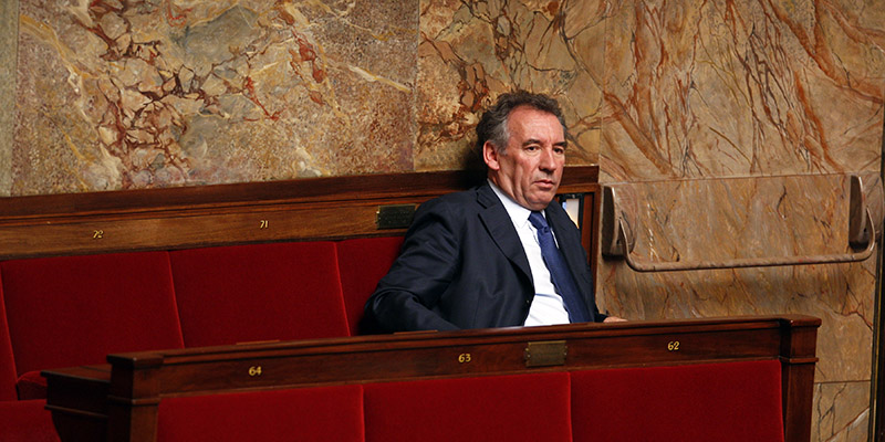 Bayrou, leader del partito centrista MoDem (AP Photo/Francois Mori)