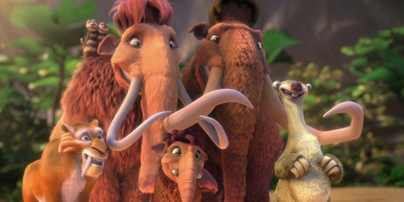 I mammut sono tra le specie a cui si pensa di più quando si valutano i possibili candidati per la de-estinzione; l'immagine è tratta dal film "L'era glaciale 3"