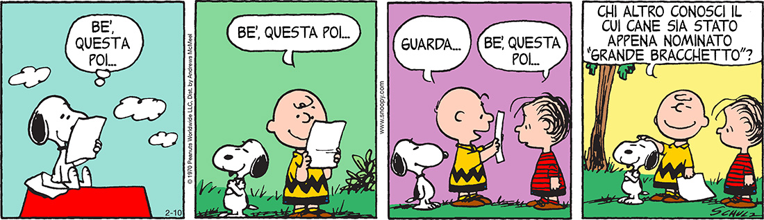 Peanuts 2017 febbraio 10