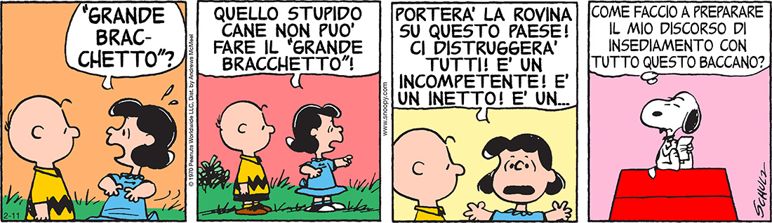 Peanuts 2017 febbraio 11