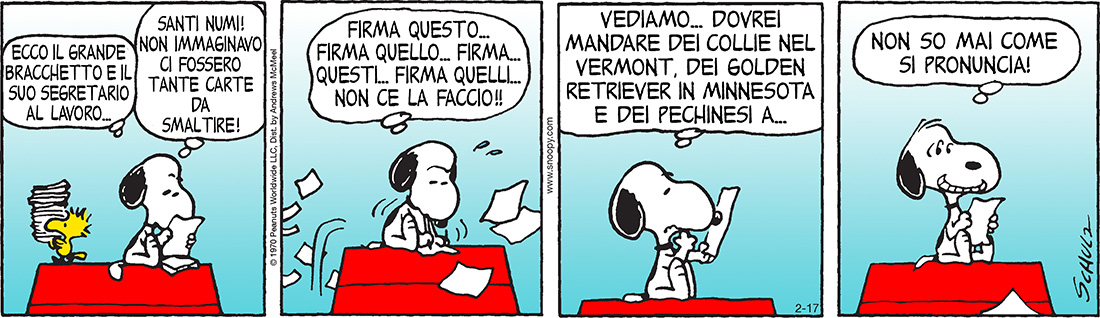 Peanuts 2017 febbraio 17