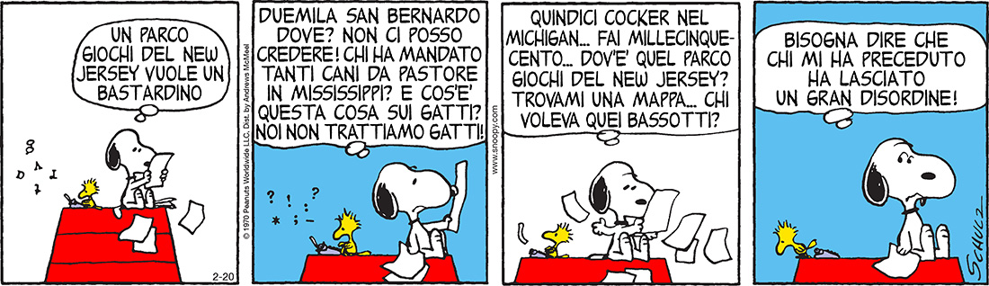 Peanuts 2017 febbraio 20