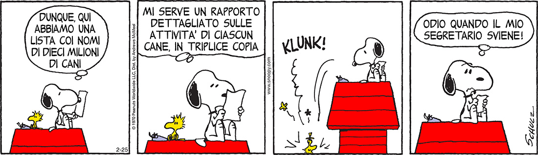 Peanuts 2017 febbraio 25