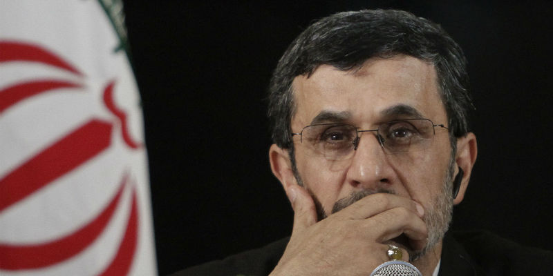 L'ex presidente iraniano Mahmoud Ahmadinejad nel 2012 (AP Photo/Bebeto Matthews, File)