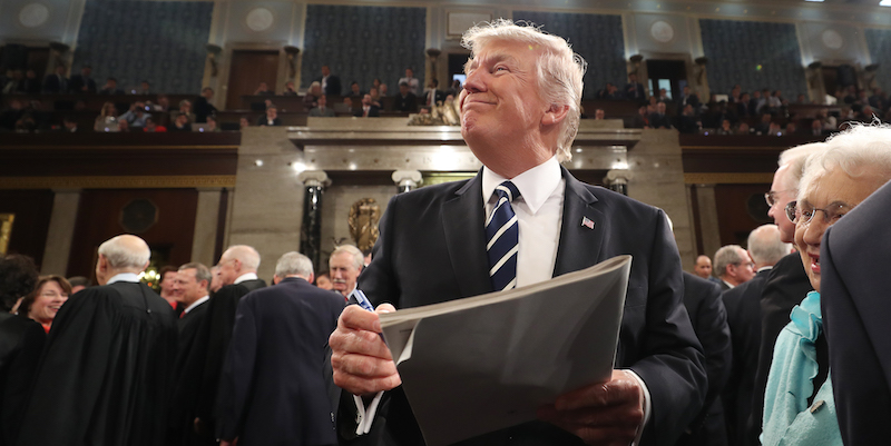 Donald Trump al Congresso. (Jim Lo Scalzo - Pool/Getty Images)