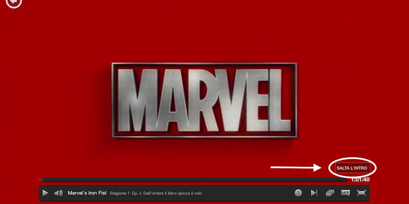 I titoli di testa della serie tv "Iron Fist" su Netflix