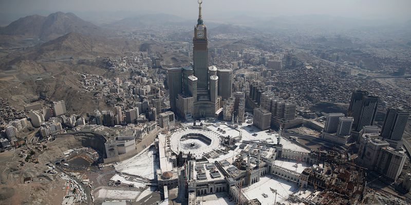 La Mecca, in Arabia Saudita, il 13 settembre 2016 (AHMAD GHARABLI/AFP/Getty Images)