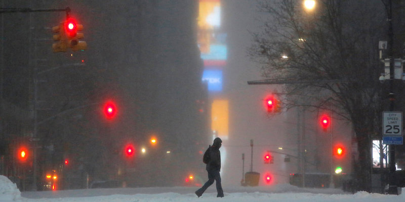 West 59th street, Times Square, Manhattan, New York - 14 marzo 2017
(REUTERS/Andrew Kelly)