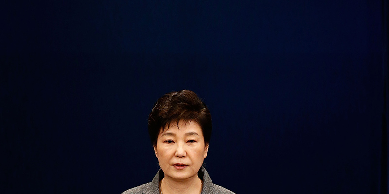 L'ex presidente della Corea del Sud, Park Geun-hye (Jeon Heon-Kyun-Pool/Getty Images)