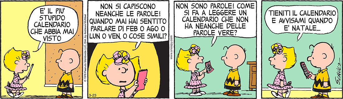 Peanuts 2017 marzo 23