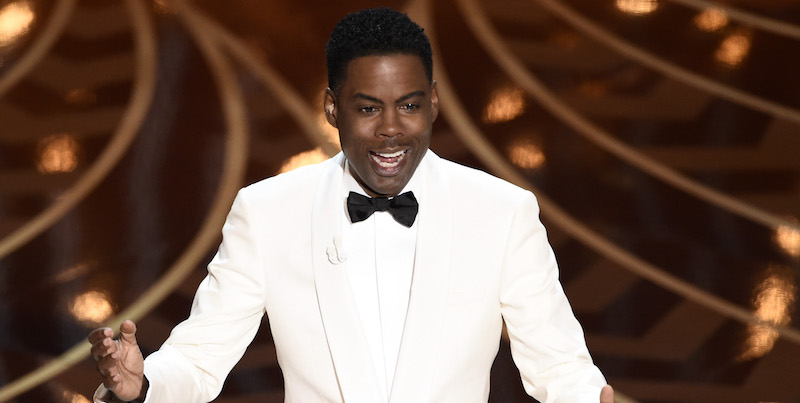 Chris Rock agli Oscar 2016, Los Angeles (Chris Pizzello/Invision/AP)