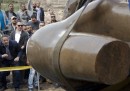 Le foto della grande statua egizia trovata vicino al Cairo