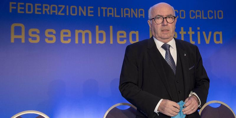 Carlo Tavecchio all'assemblea elettiva della FIGC (Roberto Monaldo / LaPresse