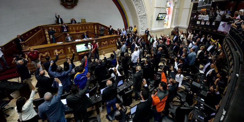 L'Assemblea Nazionale del Venezuela (FEDERICO PARRA/AFP/Getty Images)
