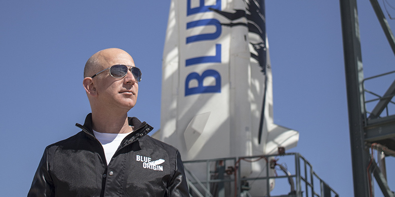 Il CEO di Amazon, Jeff Bezos (Blue Origin)