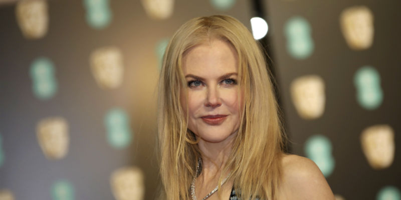 Nicole Kidman ai British Academy Film Awards, a Londra, il 12 febbraio 2017 (Vianney Le Caer/Invision/AP)