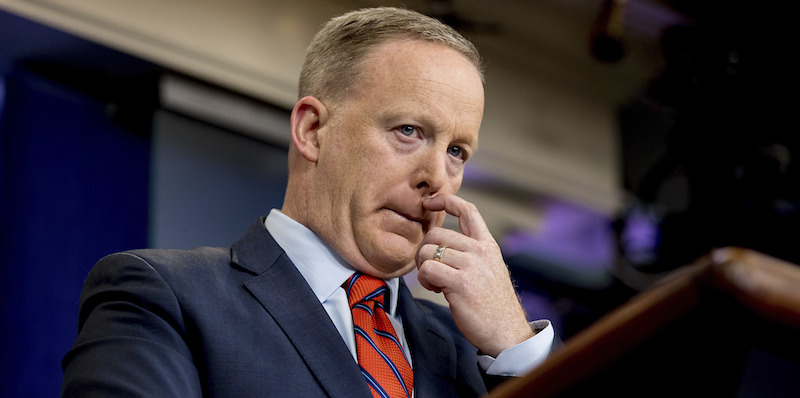 Sean Spicer (AP Photo/Andrew Harnik)