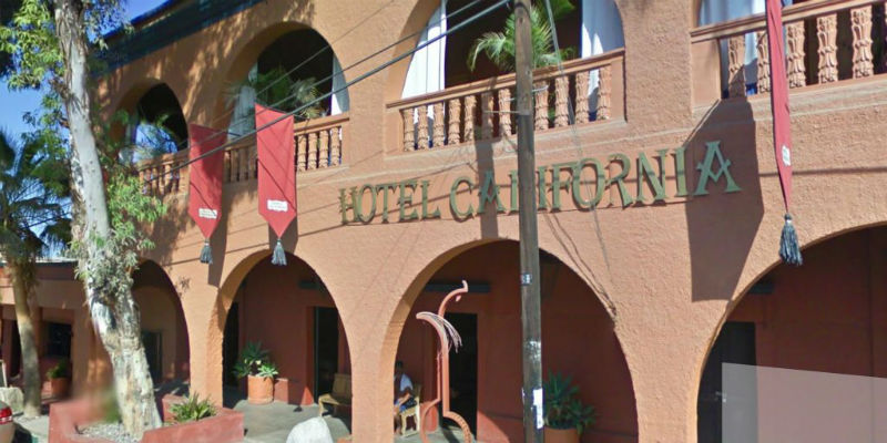 L'Hotel California di Todos Santos, in Messico (Google Streetview)