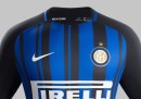 La nuova maglia dell'Inter per la stagione 2017/2018