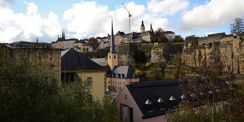 Una vista della città Luxembourg a Lussemburgo, il 10 novembre 2014 (AFP PHOTO/Emmanuel Dunand)