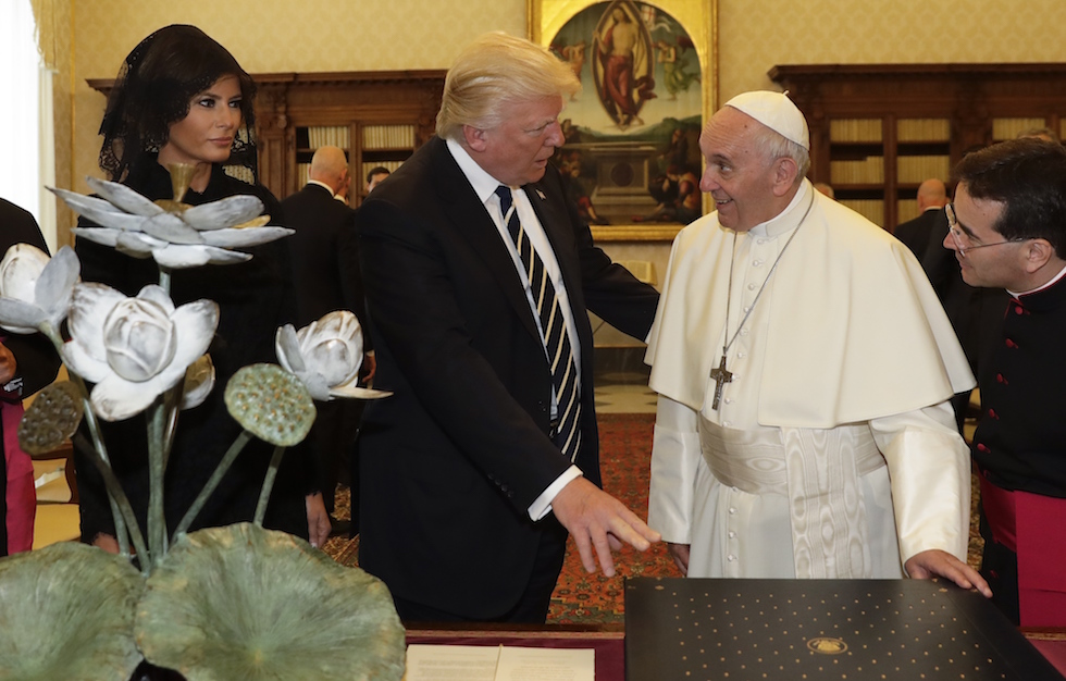 APTOPIX Vatican Pope Trump