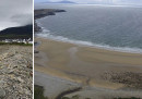 Su un'isola irlandese dove la spiaggia era sparita, ora la spiaggia è ritornata