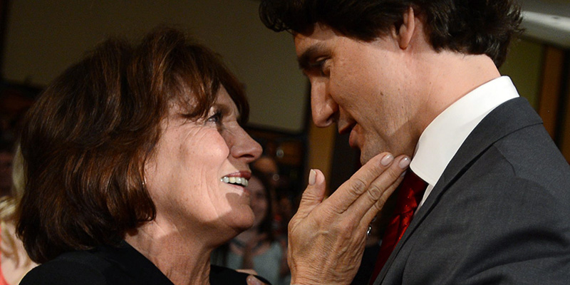 Justin Trudeau e Margaret Trideau, Ottawa, 14 aprile 2013 (AP Photo/The Canadian Press, Sean Kilpatrick)