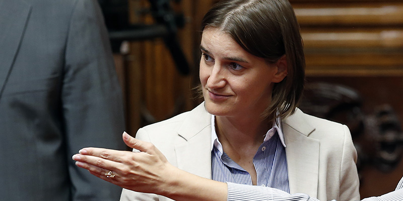 La nuova prima ministra della Serbia (AP Photo/Darko Vojinovic)