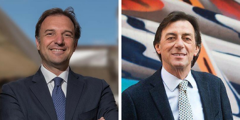  (Massimo Bitonci, ex sindaco della Lega Nord, a sinistra, e Sergio Giordani, candidato sindaco del centrosinistra, foto da Facebook)
